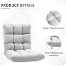 Folding Lazy Floor Sofa Chair - Grey