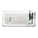 LED Bathroom Mirror Wall Mounted Illuminated Sensor 120Wx60HX4D cm Hung Wide Touch Aluminium-Silver