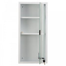 Metal Wall Mounted 3-Tier Medicine Cabinet White