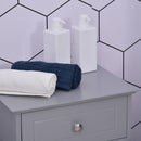 kleankin Bathroom Cabinet with Drawer and Shelf, Toilet Vanity Cabinet for Toilet Paper, Towels or Shampoo, Grey Wash Room Door Cupboard Beside Storage