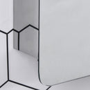 kleankin On-Wall Mounted Bathroom Storage Cabinet with Sliding Mirror Door 3 Shelves Stainless Steel Frame