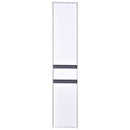 Particle Board Tall Slimline Shelf Cabinet w/ Drawer White