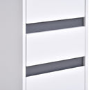 Particle Board Tall Slimline Shelf Cabinet w/ Drawer White
