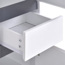 Particle Board Tall Slimline Shelf Cabinet w/ Drawer White