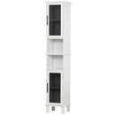 HOMCOM Bathroom Cabinet White/Black