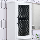 HOMCOM Bathroom Cabinet White/Black