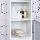 HOMCOM Bathroom Cabinet White/Black