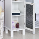 HOMCOM Bathroom Cabinet White/Black