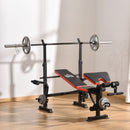Steel Multi-Function Adjustable Weight Training Bench Gym Fitness Lifting Bench Workout Station