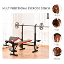 Steel Multi-Function Adjustable Weight Training Bench Gym Fitness Lifting Bench Workout Station