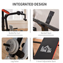 Steel Multi-Function Adjustable Weight Training Bench Gym Fitness Lifting Bench Workout Station