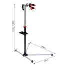 HOMCOM Adjustable Bicycle Repair Stand Tool Display Silvery Grey