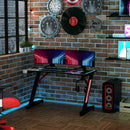 HOMCOM Gaming & Computer Desk - Black & Red