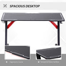 HOMCOM Gaming & Computer Desk - Black & Red