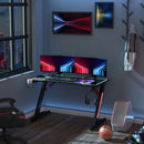 HOMCOM Gaming & Computer Desk - Black & Red