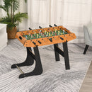 HOMCOM Folding Foosball Gaming Table Mini Football Soccer Table for Family Fun Kids Toy Indoor Play Sports Table