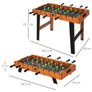 HOMCOM Soozier Foosball Table Heavy Duty  84.5cm for Arcades, Pub, Game Room, 8 Rods, 2 Balls Wooden Arcades Room Bar