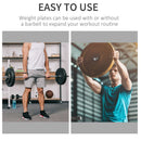 2 PCS Olympic Weight Plates Grip Plate Sets for Strength and Crossfit and Weightlifting Training, Barbell Weight Set for Home Strength, Crossfit