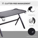 HOMCOM Gaming & Computer Desk - Black