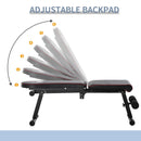 Multifunctional Sit Up Dumbbell Bench Adjustable Backpad Foldable Exercise Machine for Home, Office and Gym, Black Home