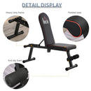 Multifunctional Sit Up Dumbbell Bench Adjustable Backpad Foldable Exercise Machine for Home, Office and Gym, Black Home
