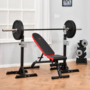 Multifunctional Sit-Up Dumbbell Bench Adjustable Backpad & Seat Foldable Design Exercise Machine for Home, Office, Gym, Black