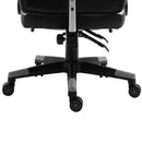 Vinsetto Cool & Stylish Gaming Chair Ergonomic w/ Thick Padding Footrest Neck & Back Pillow 5 Wheels Racing Swivel Height Adjustable Home Office Grey