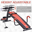 Multifunctional Sit Up and Dumbbell Bench Exercise with Resistant Rope and Twist Waist Disc for Home, Office and Gym Adjustable Office