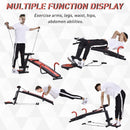 Multifunctional Sit Up and Dumbbell Bench Exercise with Resistant Rope and Twist Waist Disc for Home, Office and Gym Adjustable Office