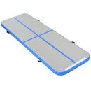 3m Gymnastics Mat Inflatable PVC Yoga Training Exercise Mat w/ Pump Blue