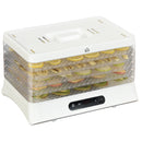 HOMCOM Food Dehydrator 5 Tier 500W - White