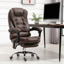 Vinsetto Heated 6 Points Vibration Massage Executive Office Chair Adjustable Swivel Ergonomic High Back Desk Chair Recliner with Footrest Vintage