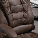 Vinsetto Heated 6 Points Vibration Massage Executive Office Chair Adjustable Swivel Ergonomic High Back Desk Chair Recliner with Footrest Vintage