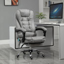 Vinsetto Heated 6 Points Vibration Massage Executive Office Chair Adjustable Swivel Ergonomic High Back Desk Chair Recliner with Footrest Vintage