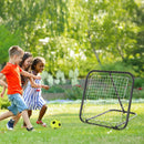 Angle Adjustable Rebounder Net Goal Training Set Football, Baseball, Basketball Daily Training, Black Baseball