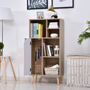Particle Board Elevated 6-Compartment Storage Unit White