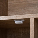 Particle Board Elevated 6-Compartment Storage Unit White