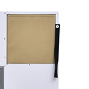 Particle Board Elevated 8-Cube Storage Unit White