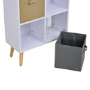 Particle Board Elevated 8-Cube Storage Unit White