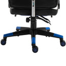 Vinsetto Cool & Stylish Gaming Chair Ergonomic w/ Padding Footrest Neck Back Pillow Adjustable Chair Blue