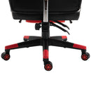 Vinsetto Cool & Stylish Gaming Chair Ergonomic w/ Padding Footrest Neck Back Pillow Adjustable Chair Red