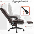 Vinsetto PU Leather 6-Point Massage Desk Chair w/ Remote Brown