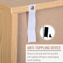 Particle Board 5-Compartment Elevated Storage Unit Black/White