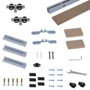 Rustic Sliding Door 6.5 ft Classic Kit Set 2000mm Modern Barn Closet Hardware Track System Unit For Single Wooden KitHardware