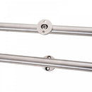 6.6ft Sliding Barn Door Stainless Steel Hardware Kit Silver