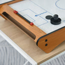 HOMCOM ABS Plastic Mini Air Hockey Table-Top Brown