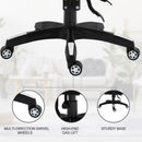 Vinsetto PU Leather Ergonomic Racing Gaming Office Chair Retractable Footrest Gaming Chair w/ Pillows Wheels Headrest Home Office White/Black