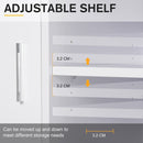 Particle Board 4-Compartment Storage Unit White