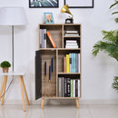 Particle Board Elevated 6-Compartment Storage Unit Grey