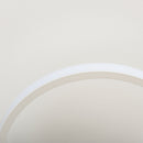 HOMCOM Modern Three Circle Annular Ceiling Light with Metal Base for Hallway, Dining Room, Living Room Hallway